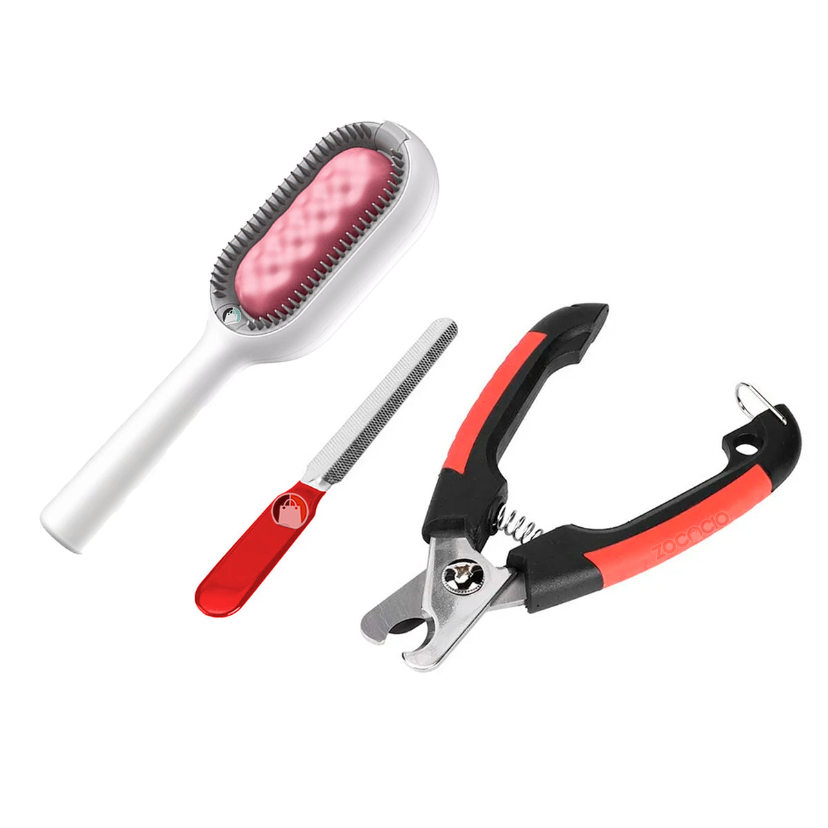 Kit Para Mascotas Cortaúñas Lima Cepillo