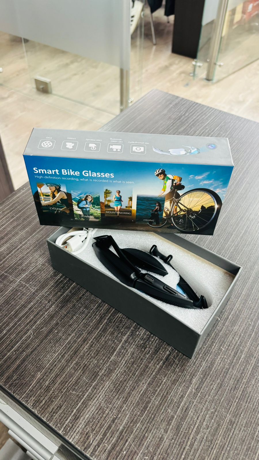 Gray helmet for bikers